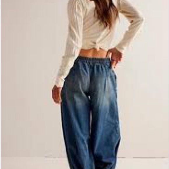 We The Free Oslo Pull-On Jeans XL Indigo - Picture 2 of 6